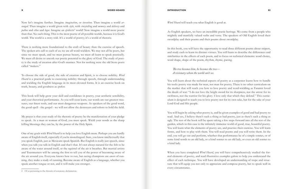 Pages from Word Hoard: Word Hoard: Introduction, pp. x–xi