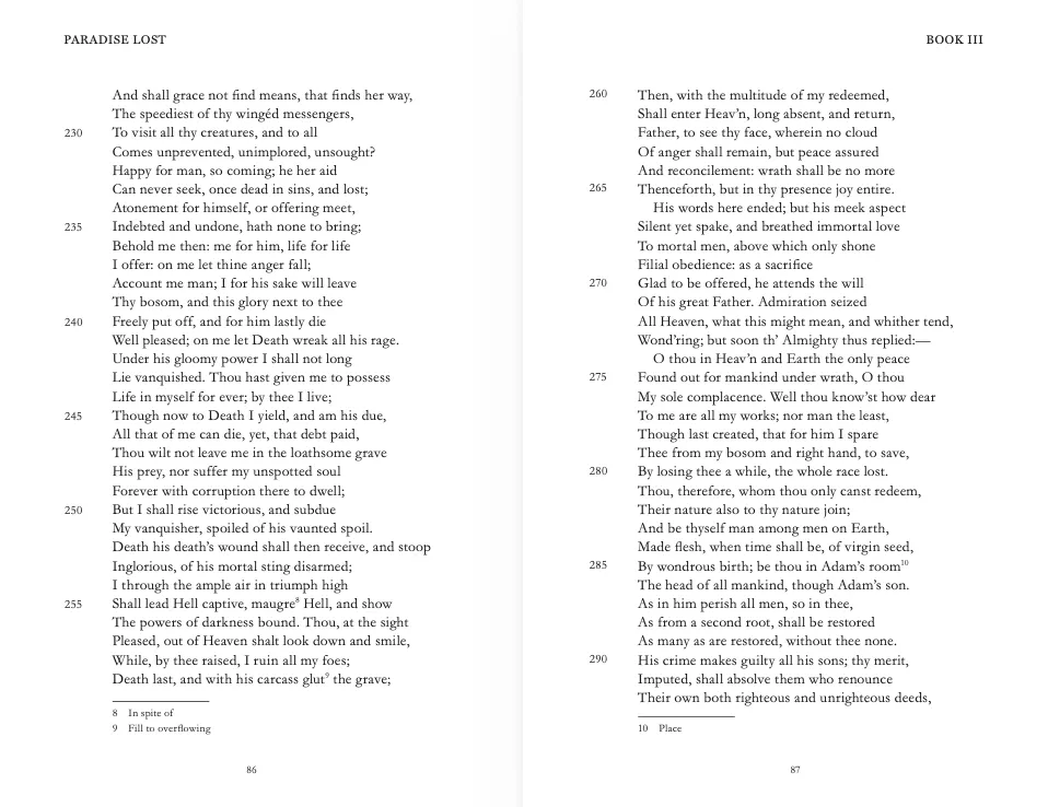 Inside a Classic: a clean text with minimal notes only when necessary