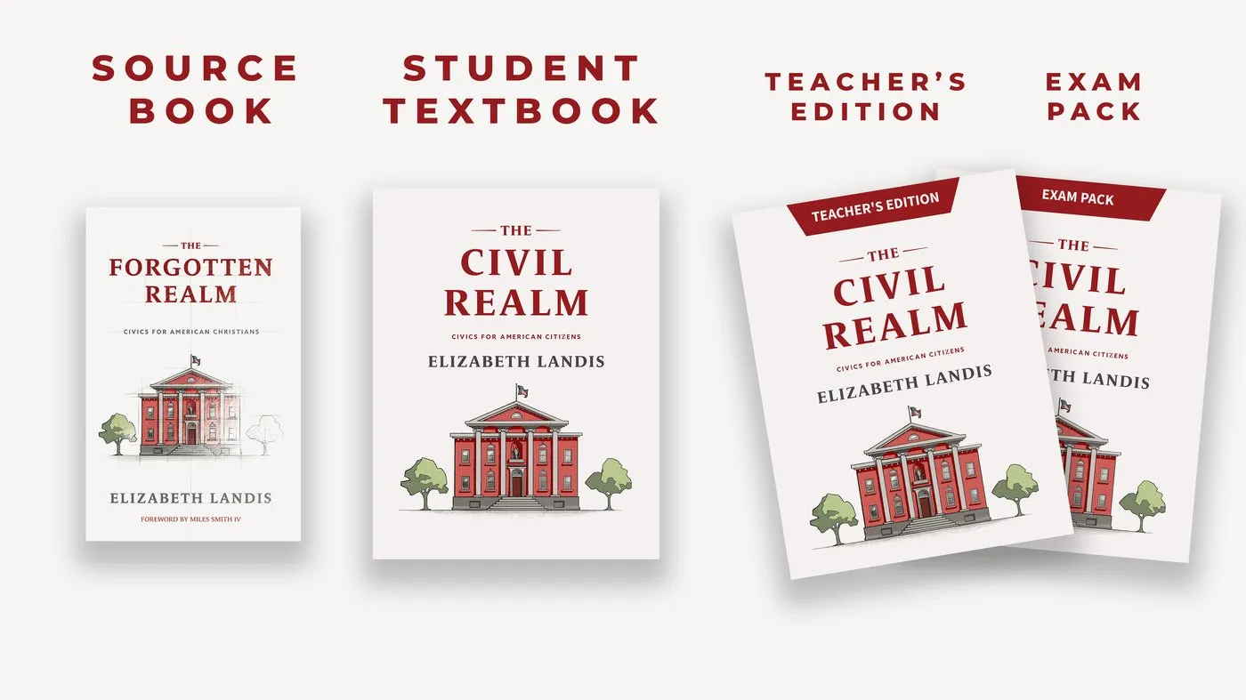 The American Civics Curriculum: the source book, the student textbook, the teacher’s edition and the exam pack